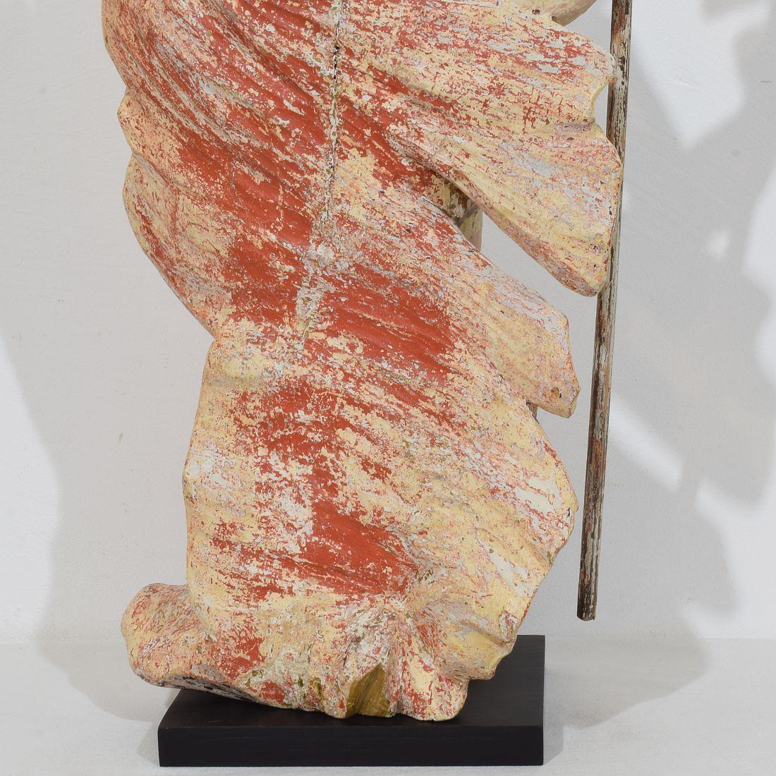French 18th Century Risen Christ/Resurrection Statue With Flag For Sale 4