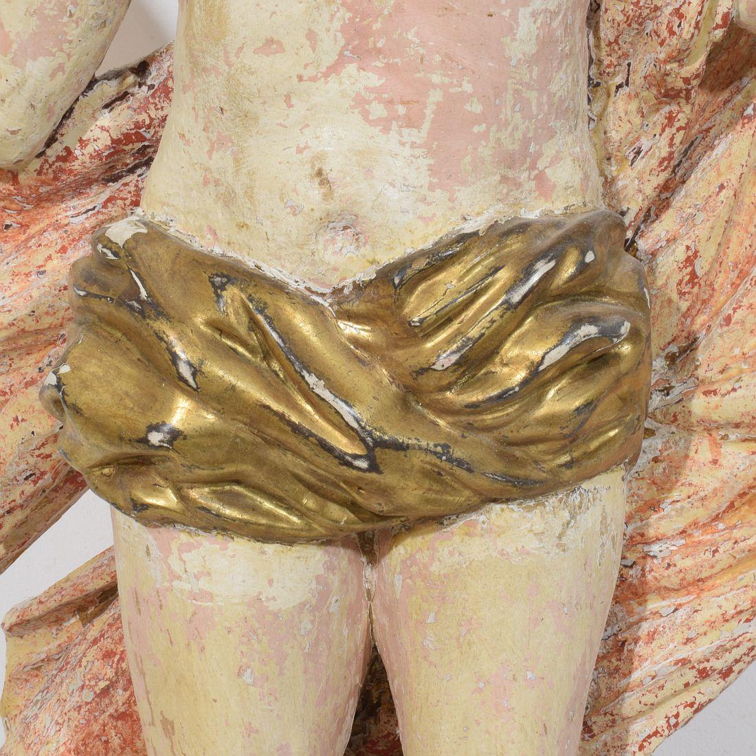 Statua di Cristo risorto/risurrezione francese del XVIII secolo con bandiera in vendita 7