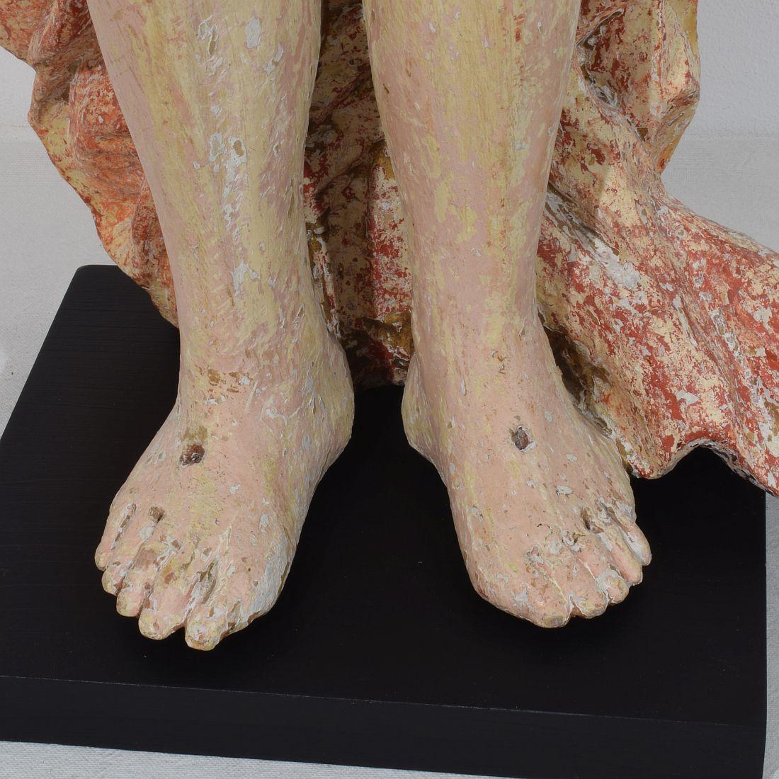 Statua di Cristo risorto/risurrezione francese del XVIII secolo con bandiera in vendita 8