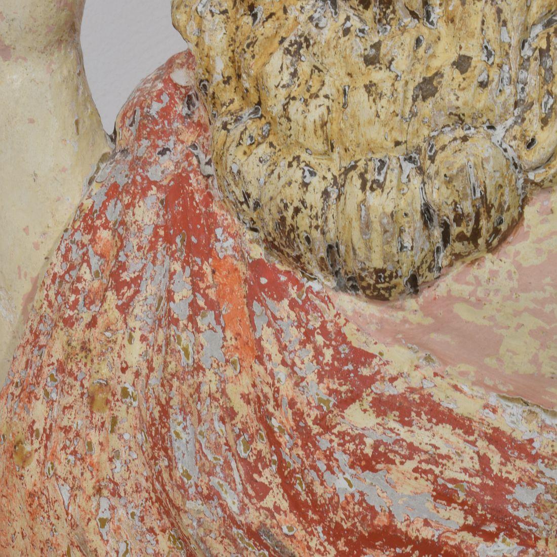 Statua di Cristo risorto/risurrezione francese del XVIII secolo con bandiera in vendita 9