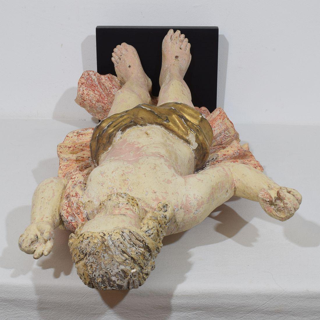 Statua di Cristo risorto/risurrezione francese del XVIII secolo con bandiera in vendita 11