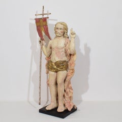 French 18th Century Risen Christ/Resurrection Statue With Flag