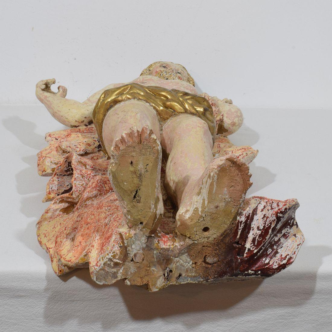 Statua di Cristo risorto/risurrezione francese del XVIII secolo con bandiera in vendita 12