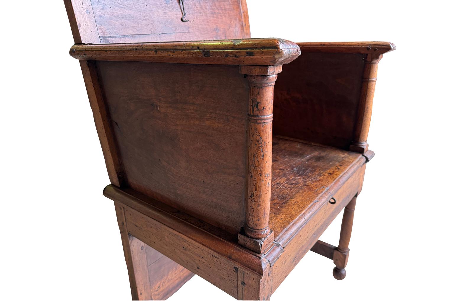 French 18th Century Sacristy Armchair For Sale 6