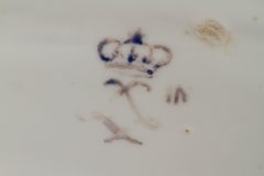 French 18th Century Sevres Porcelain Covered, Handled Oval Dish