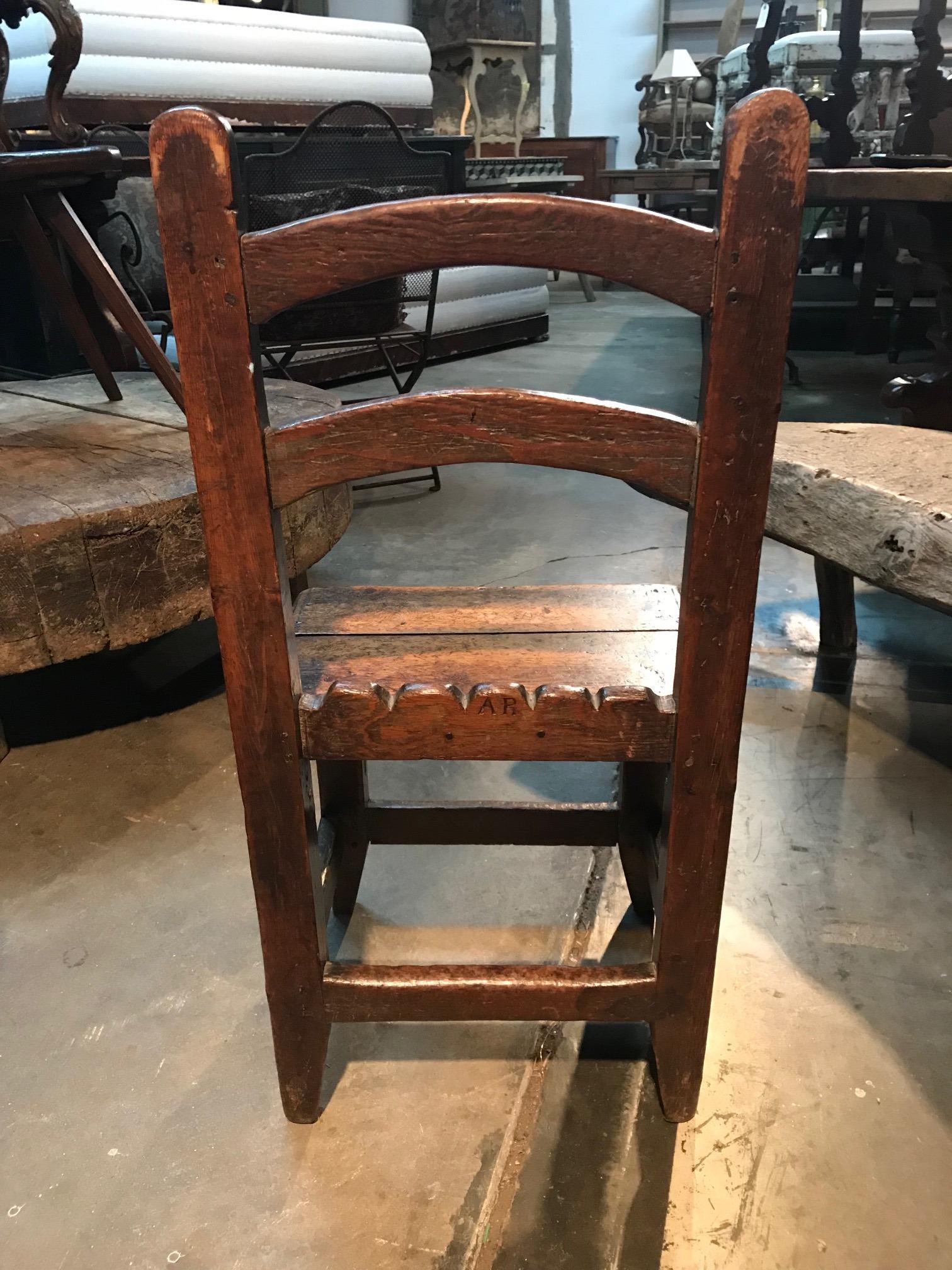 Pine French 18th Century Side Chair