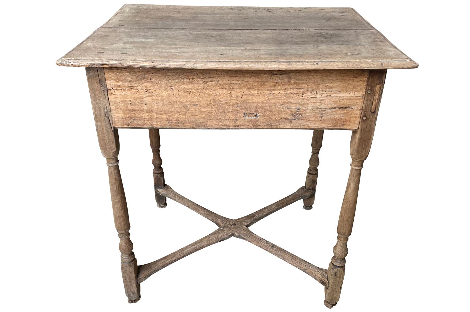 Oak French 18th Century Side Table