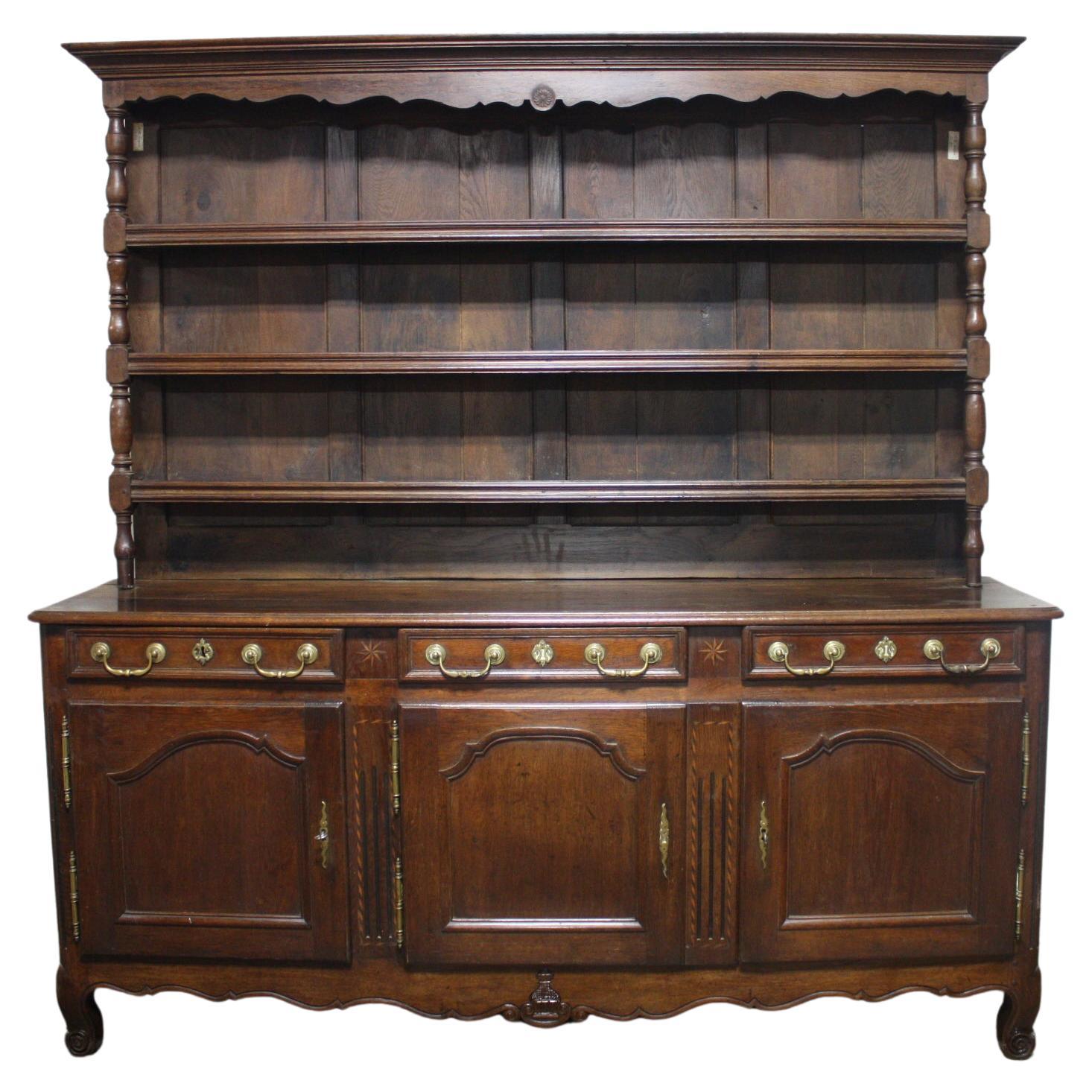 French 18th Century Sideboard Hutch