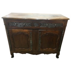 Antique French 18th Century Sideboard in Walnut