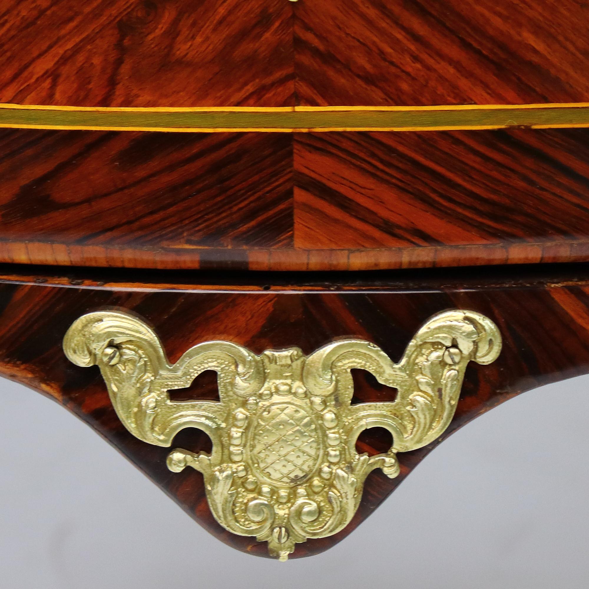 French 18th Century Small Louis XV Marquetry Commode, Stamped 