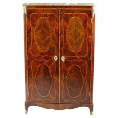 French 18th Century Small Louis XV Transition Marquetry Armoire or Wardrobe