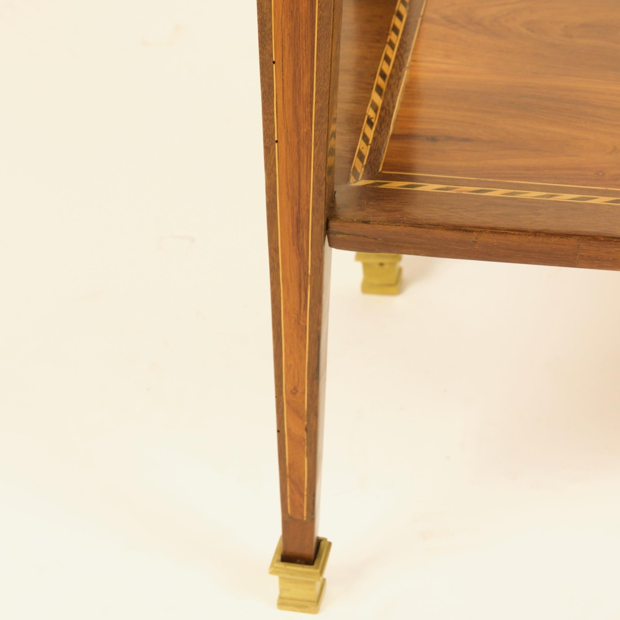 French 18th Century Small Marquetry Louis XVI Side Table or Writing Table 4