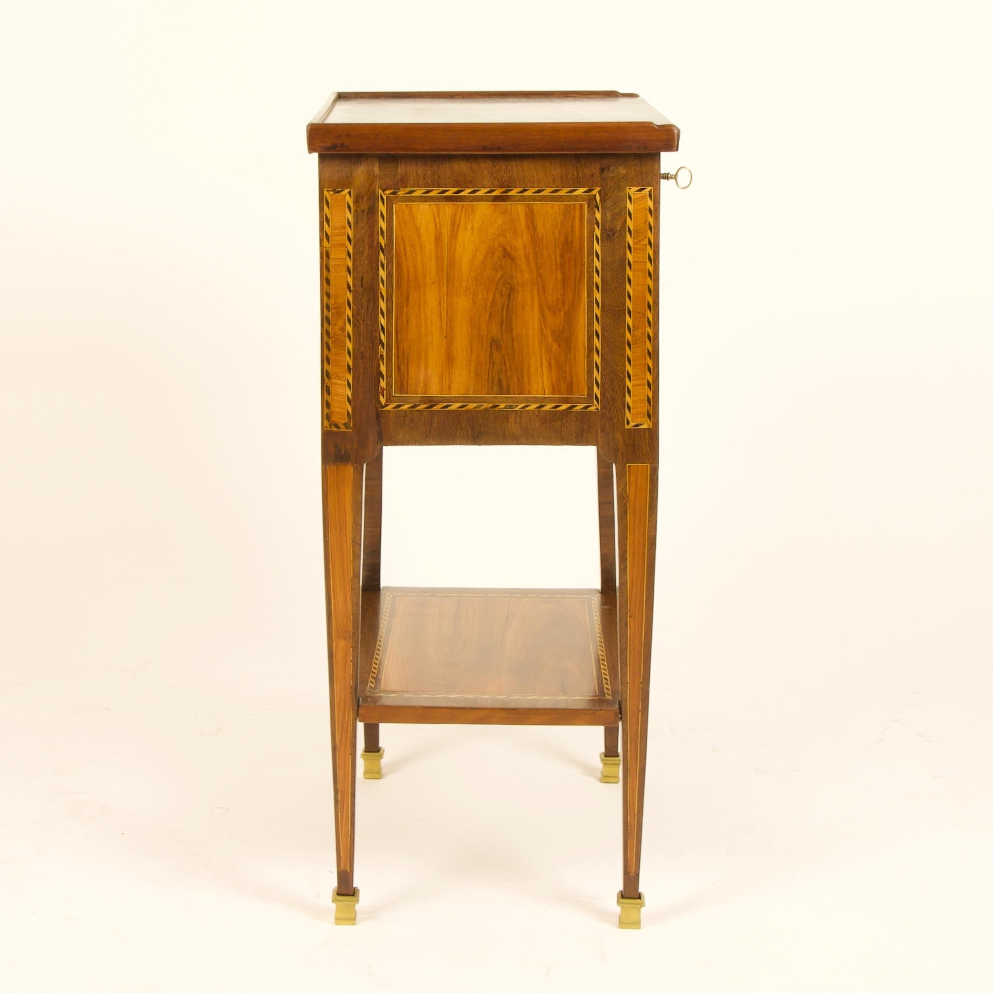 Late 18th Century French 18th Century Small Marquetry Louis XVI Side Table or Writing Table