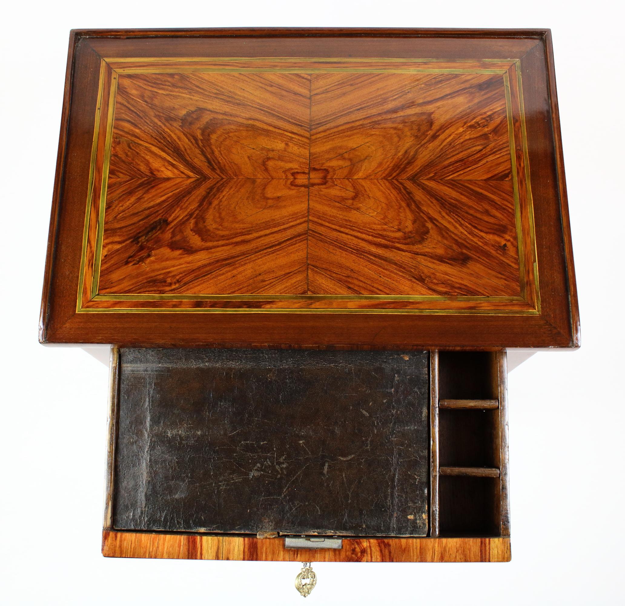 French 18th Century Small Marquetry Louis XVI Side Table or Writing Table 3