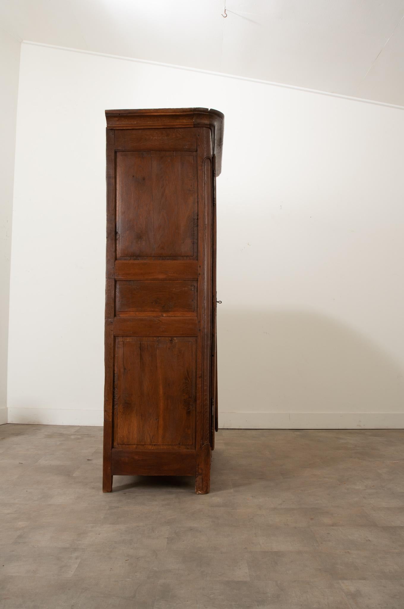 French 18th Century Solid Oak Armoire 4