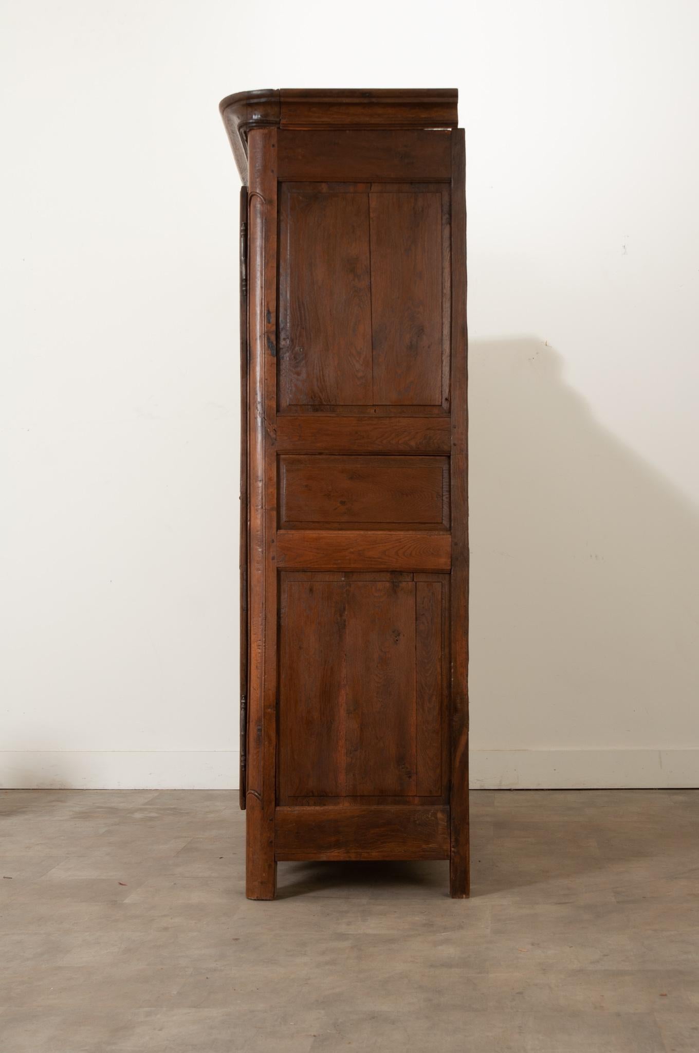 French 18th Century Solid Oak Armoire 2