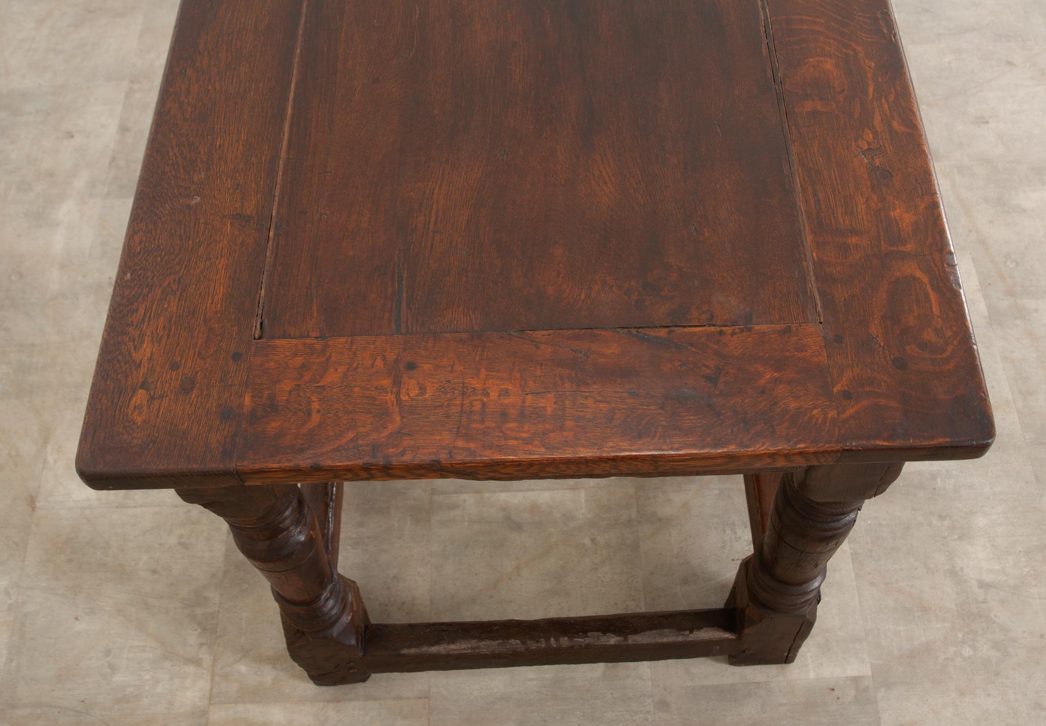 French 18th Century Solid Oak Refectory Table 4