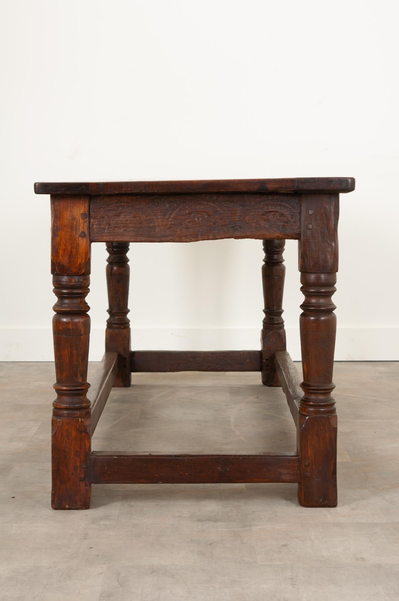 Wood French 18th Century Solid Oak Refectory Table
