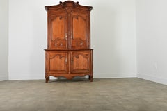 French 18th Century Solid Pine Louis XV Armoire