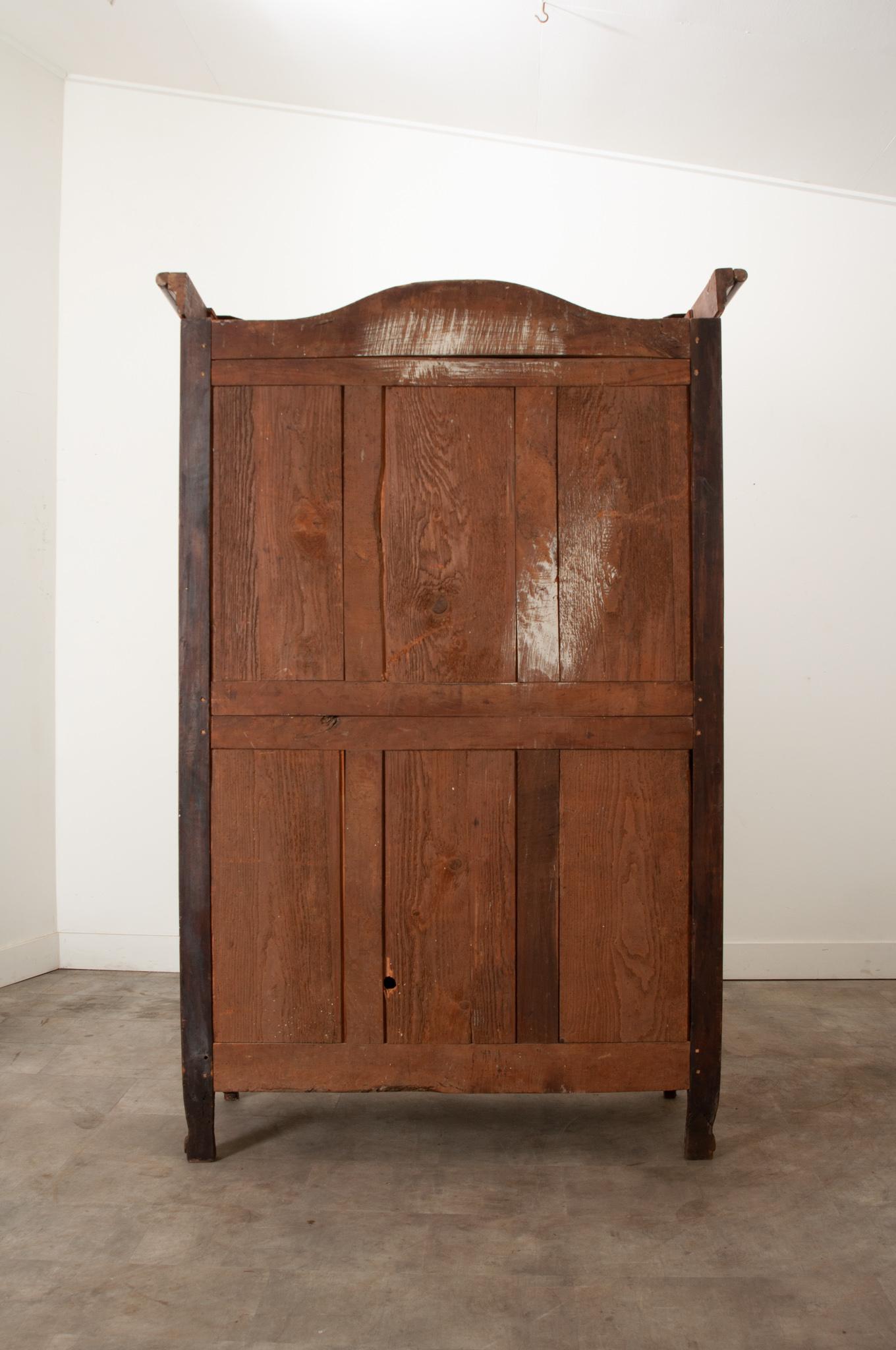 French 18th Century Solid Walnut Armoire For Sale 2