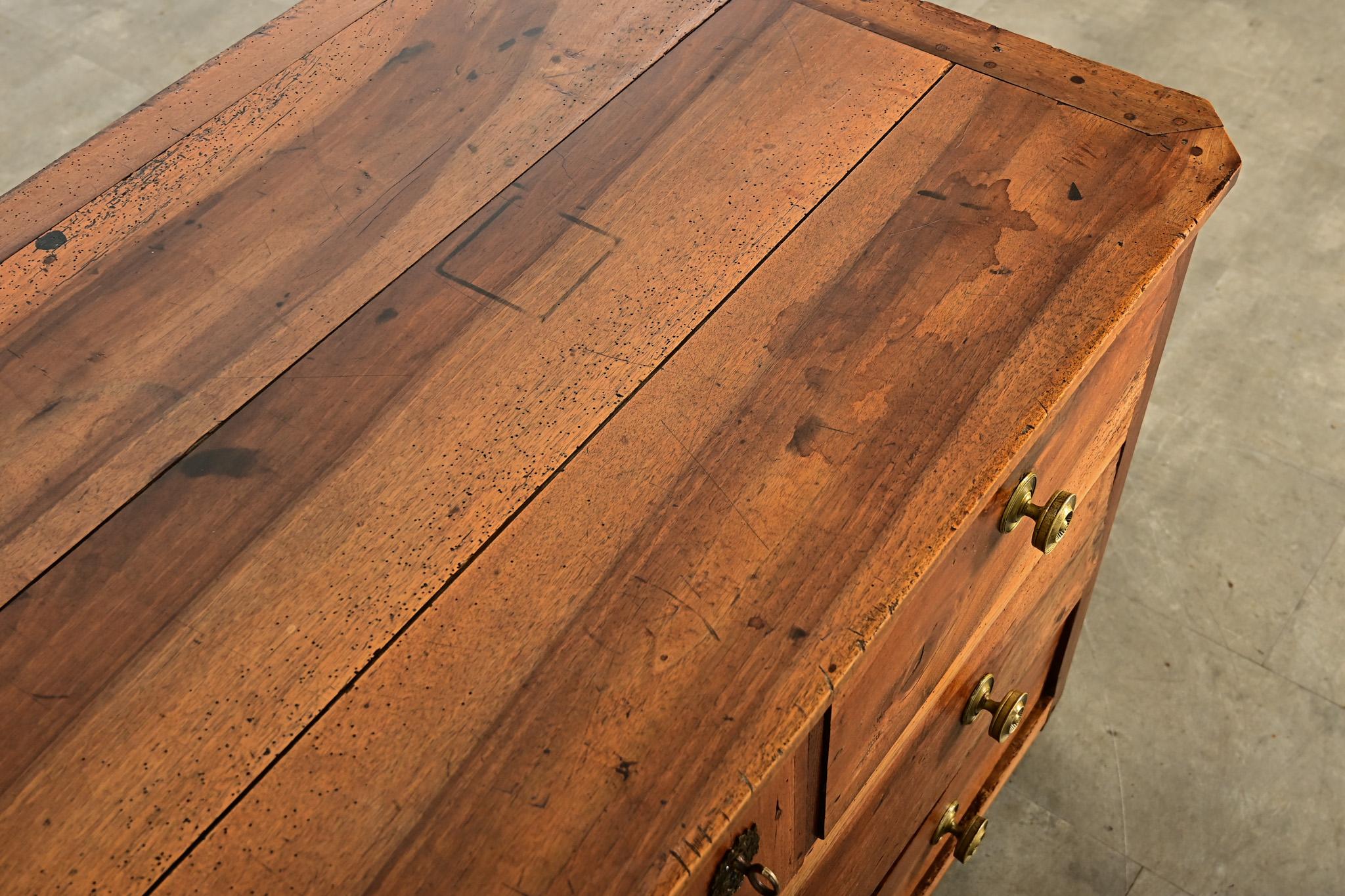 French 18th Century Solid Walnut Commode For Sale 9
