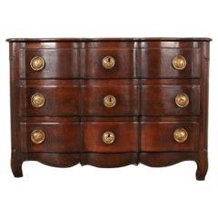 Antique French 18th Century Solid Walnut Commode