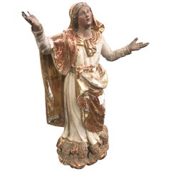 French 18th Century Statue of the Madonna