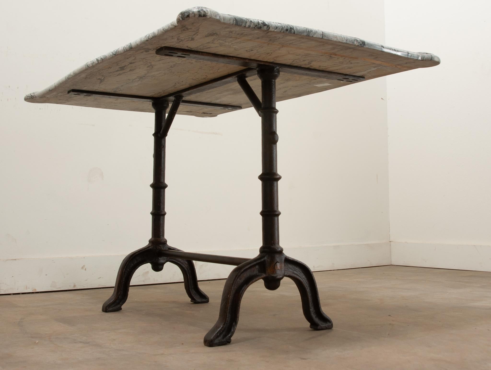 French 18th Century Stone & Iron Dining Table For Sale 6