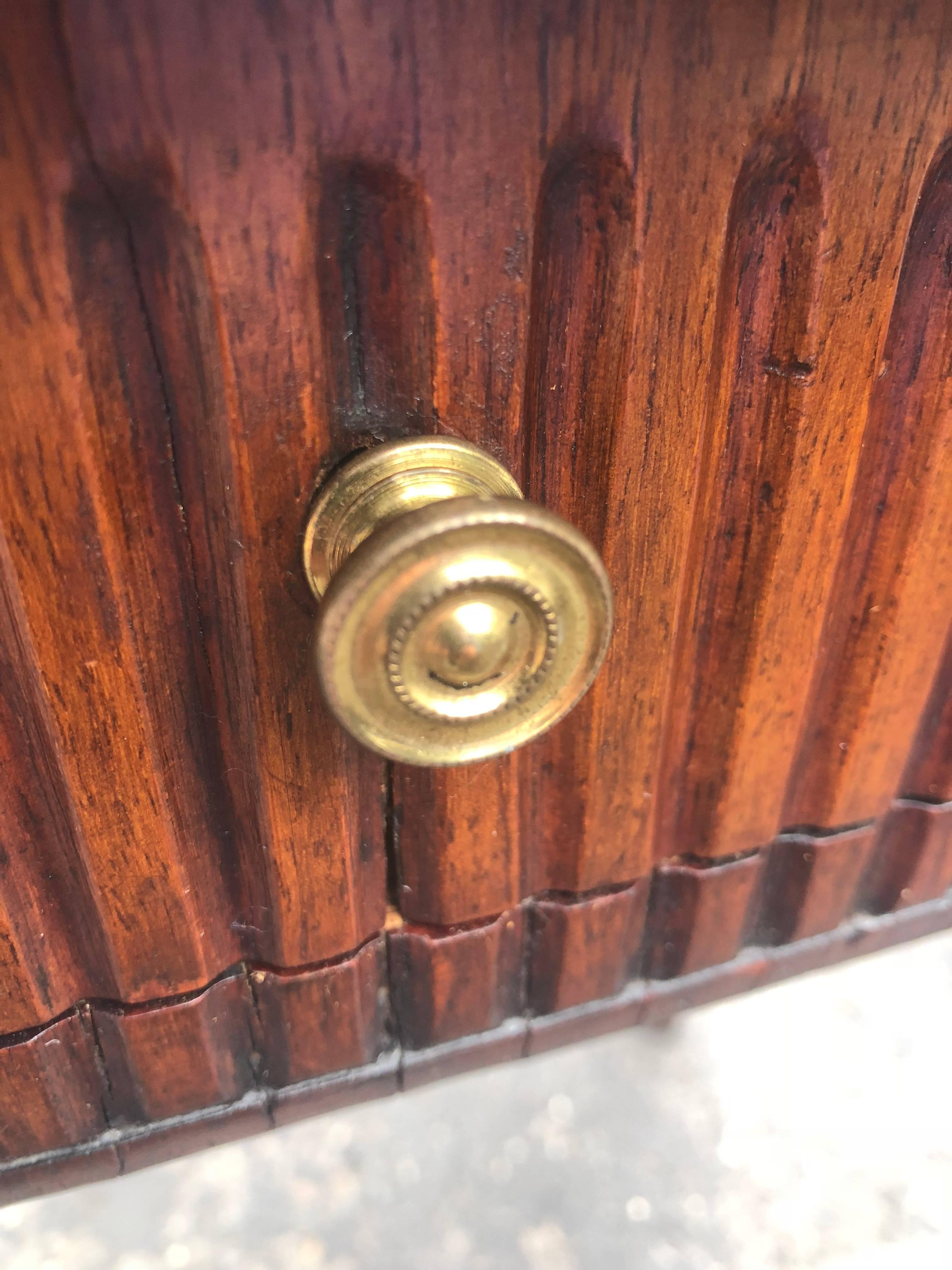 French 18th Century Table With Fluted Apron And Legs For Sale 1