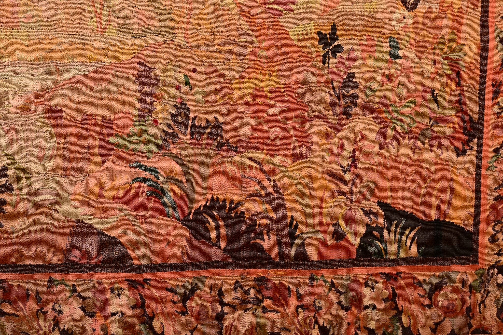 Französischer Verdure-Wandteppich aus dem 18. im Angebot 6