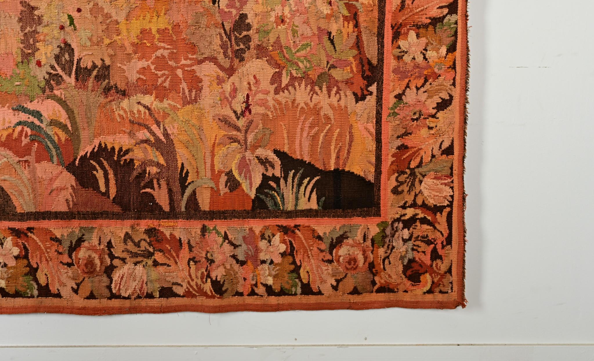 Französischer Verdure-Wandteppich aus dem 18. im Zustand „Gut“ im Angebot in Baton Rouge, LA