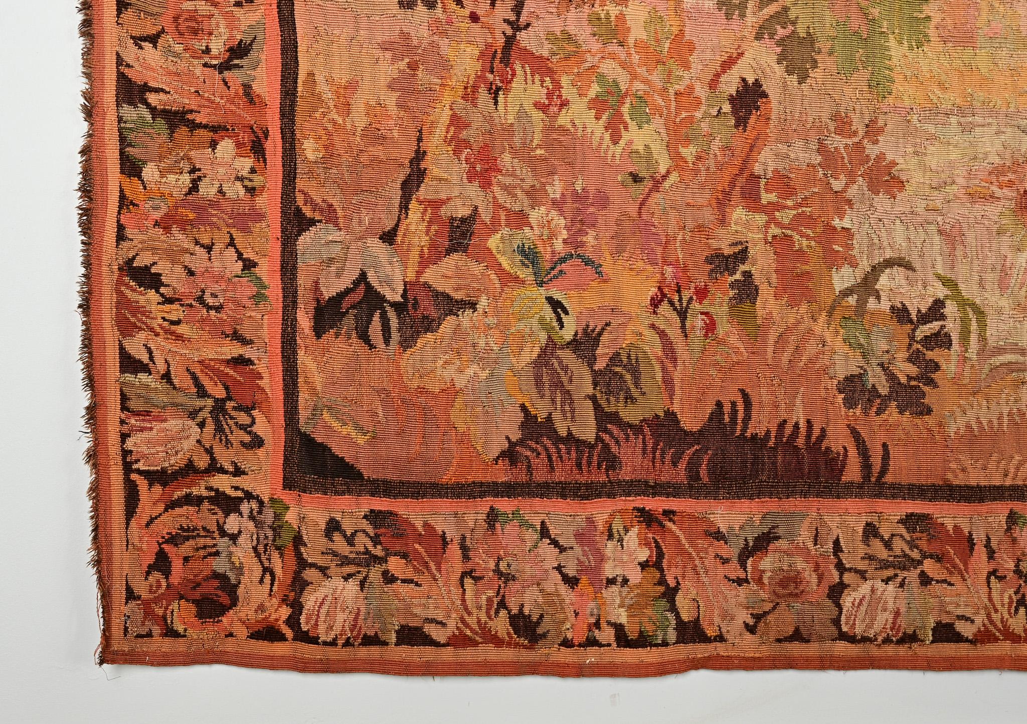 Französischer Verdure-Wandteppich aus dem 18. (Textil) im Angebot