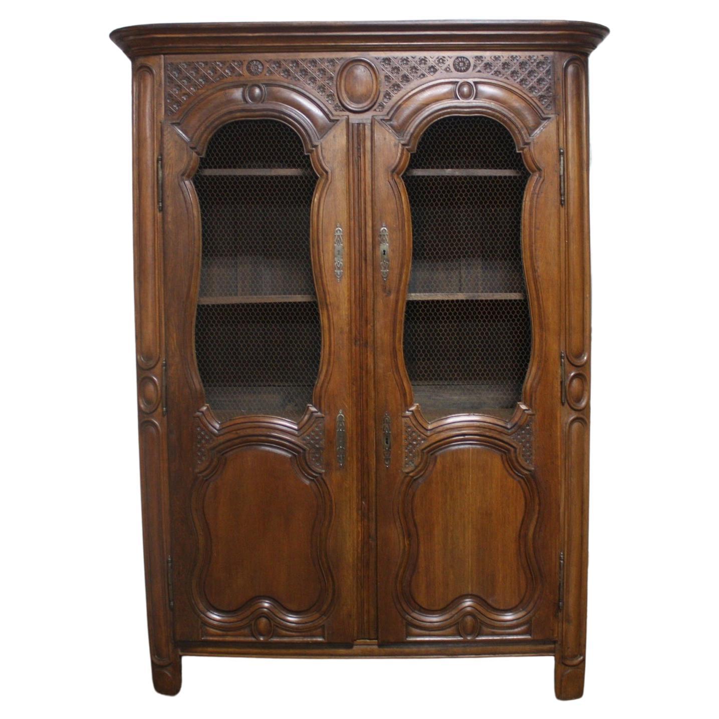 French 18th Century Vitrine or bookcase For Sale