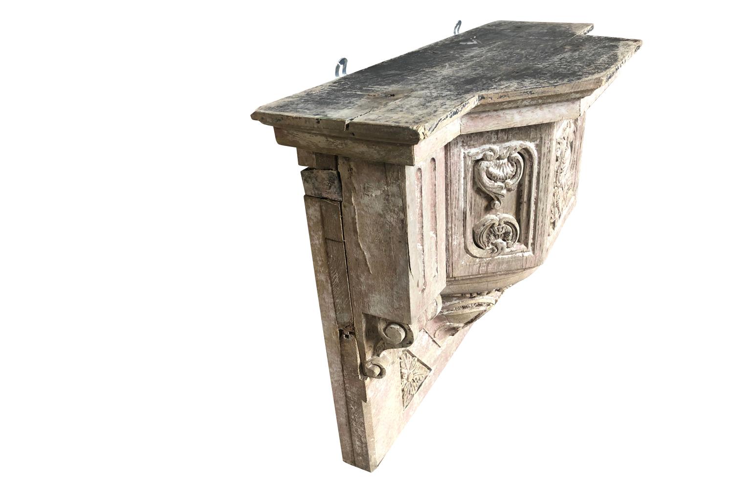French 18th Century Wall Suspended Console For Sale 2