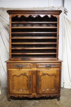 French 18th Century walnut buffet Hutch