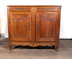 French 18th Century Walnut Buffet with Ebony Inlay