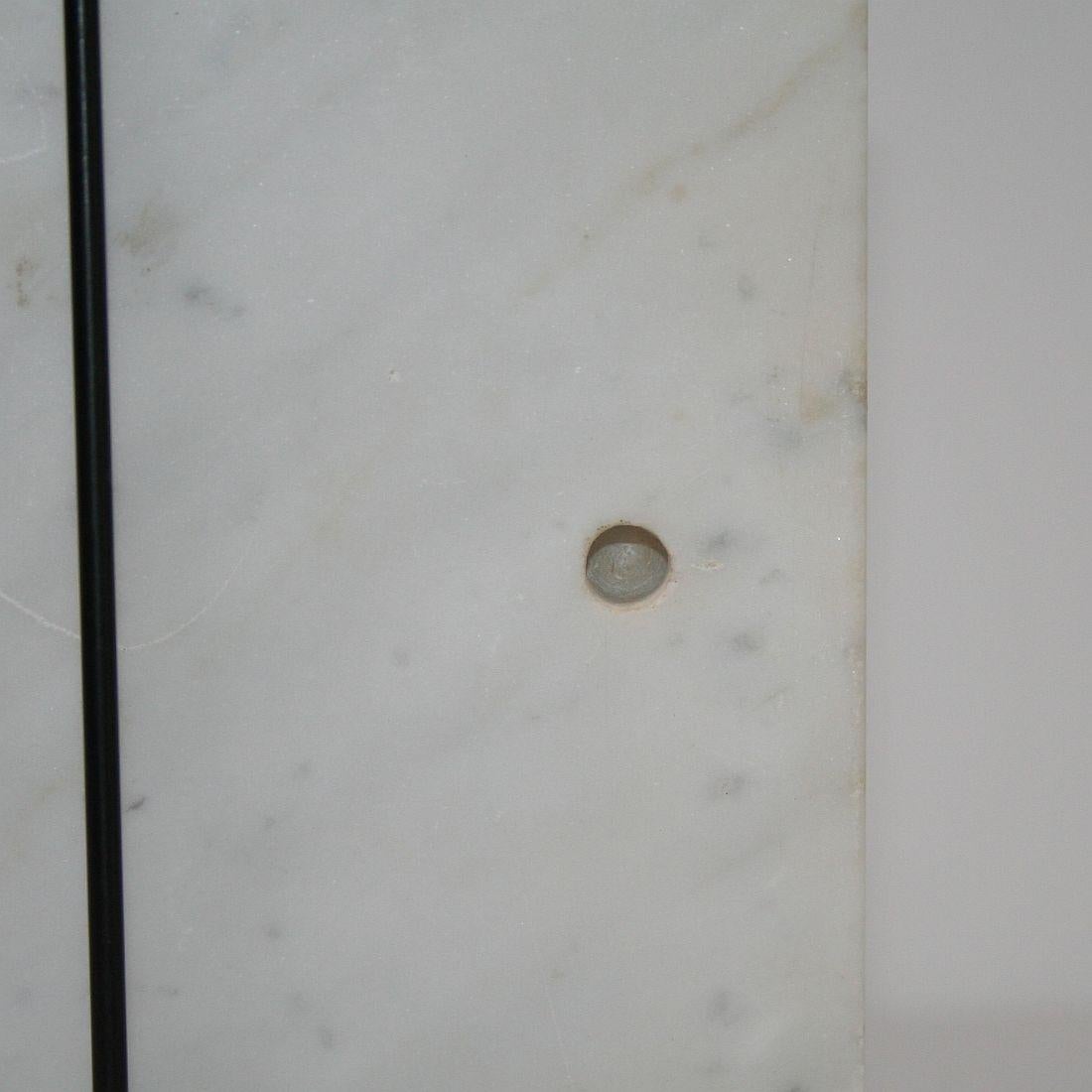 French 18th Century White Marble Baroque Tabernacle Door 12