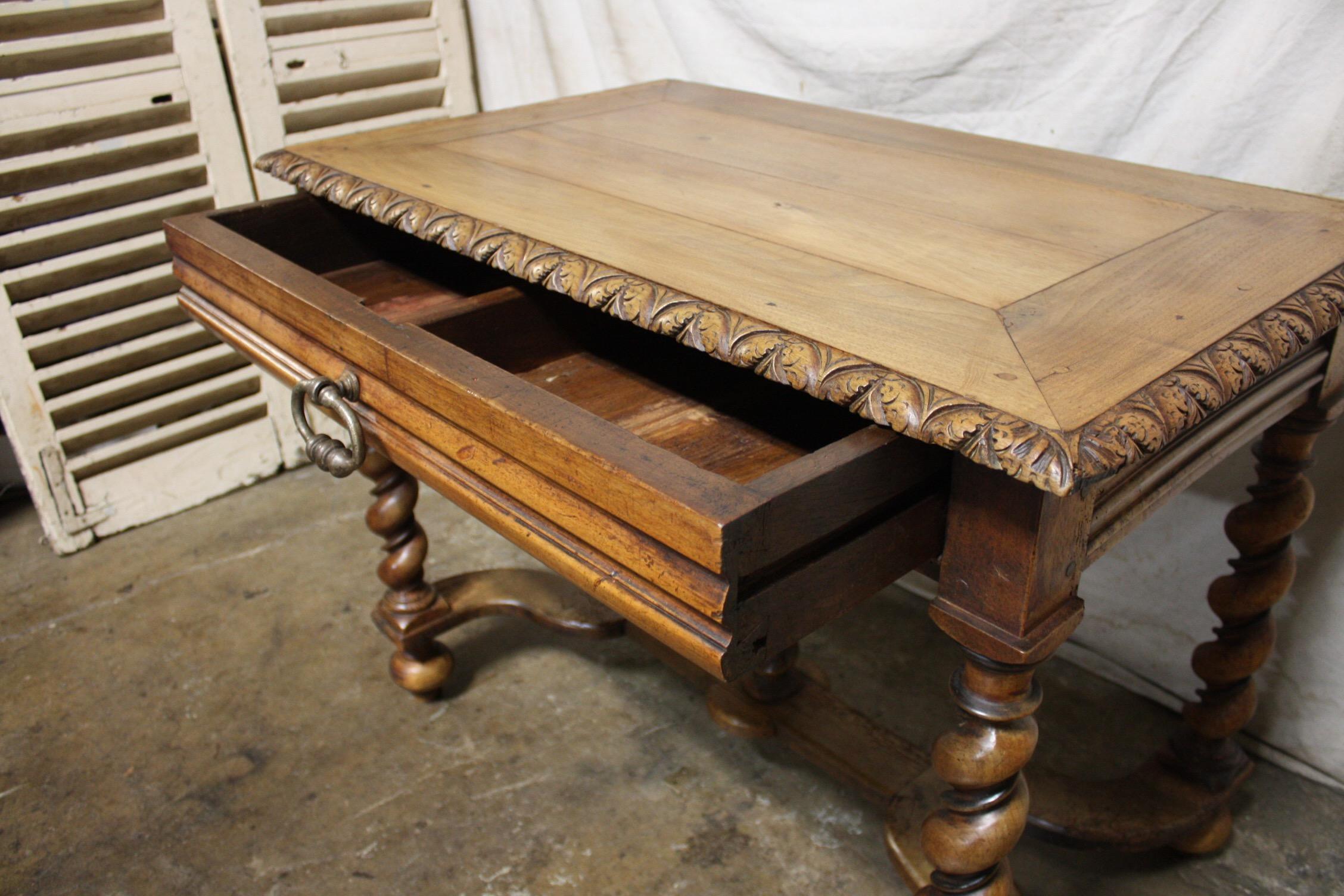 Walnut French 18th Century Writing Table