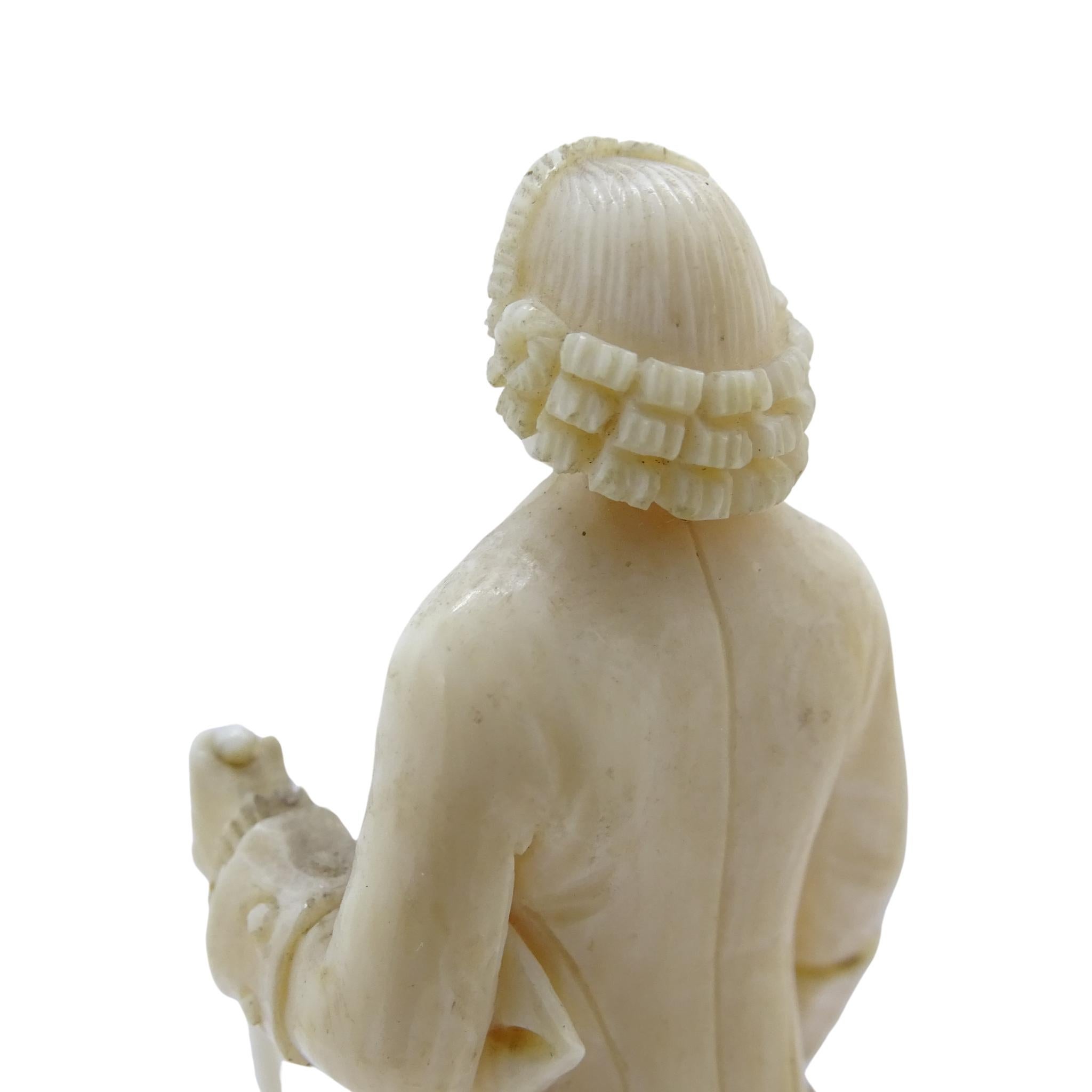  French 18thcentury Diderot sculpture, with papers in one hand For Sale 10
