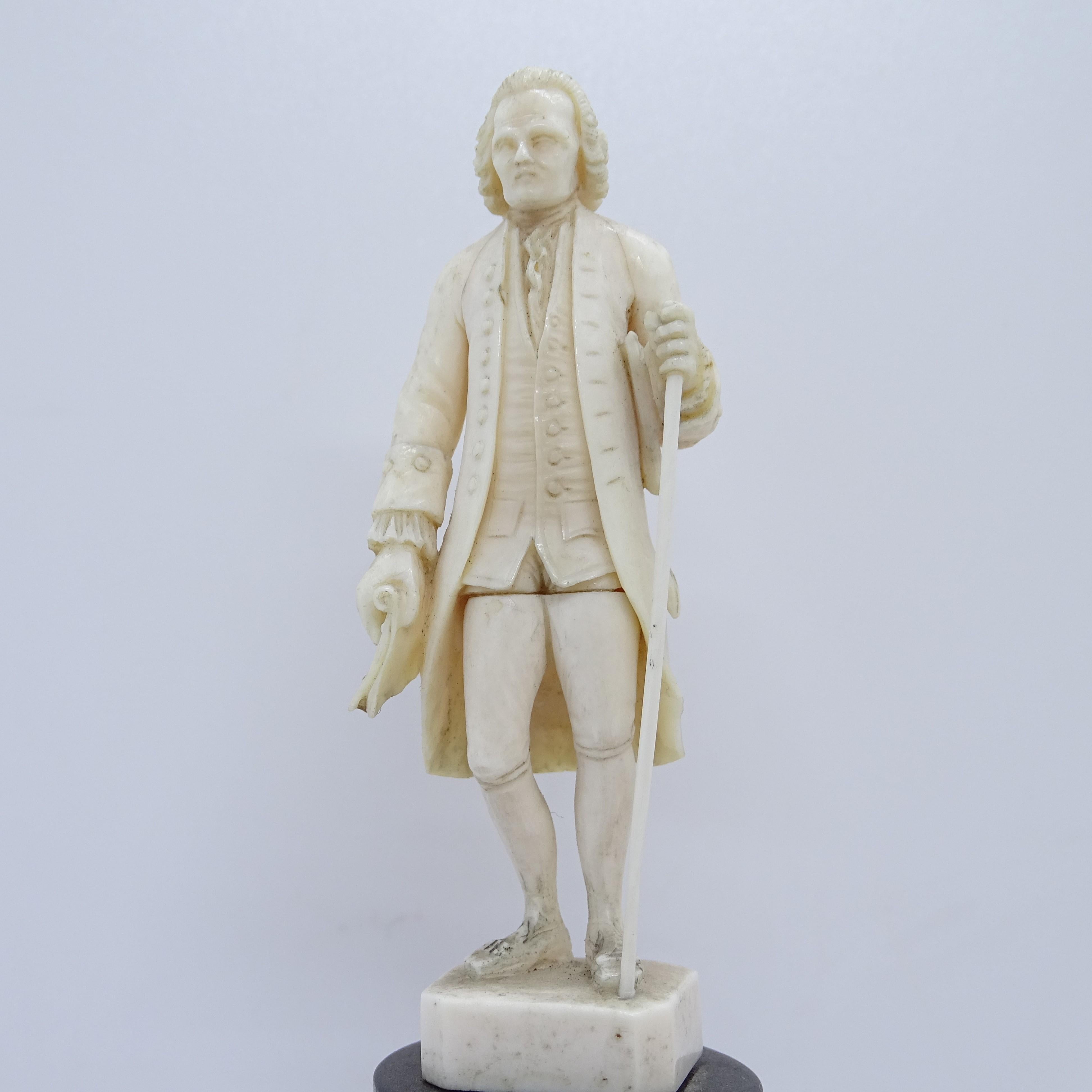  French 18thcentury Diderot sculpture, with papers in one hand For Sale 5