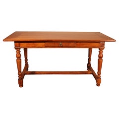 French 19 Century Desk/Table in Cherry Wood, 19th Century
