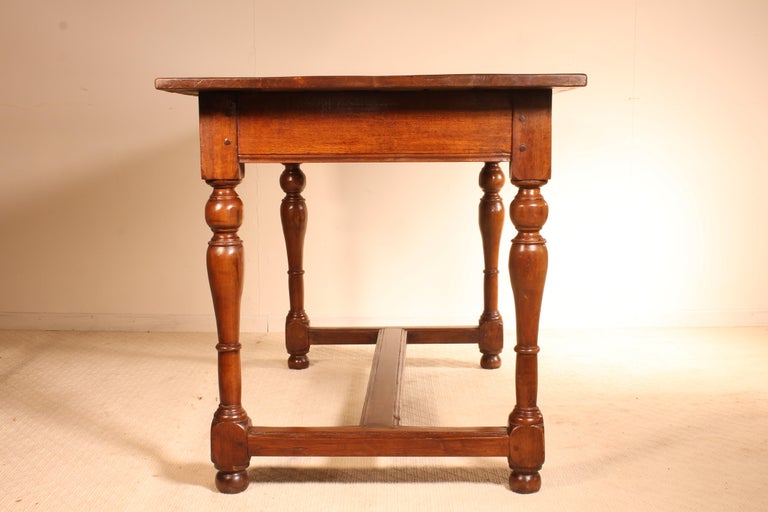 French 19th Century Desk with Turned Legs In Good Condition For Sale In Brussels, Brussels