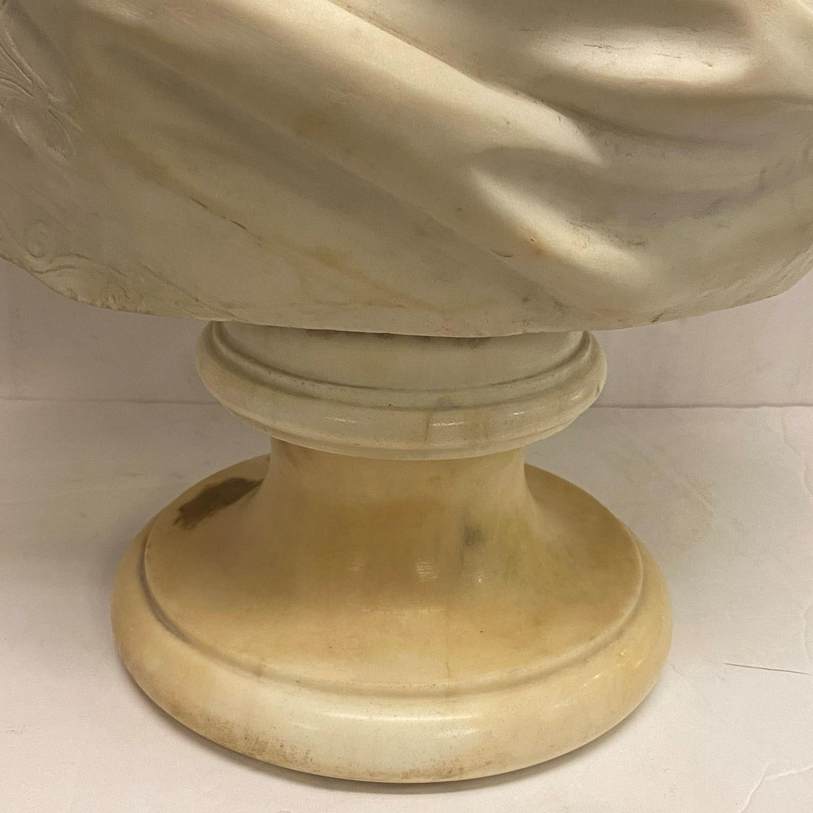 French 19th Century Marie Antoinette Marble Bust 2