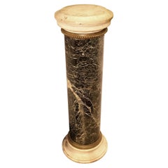 French 19 century neoclassical Bronze Mounted Marble Pedestal