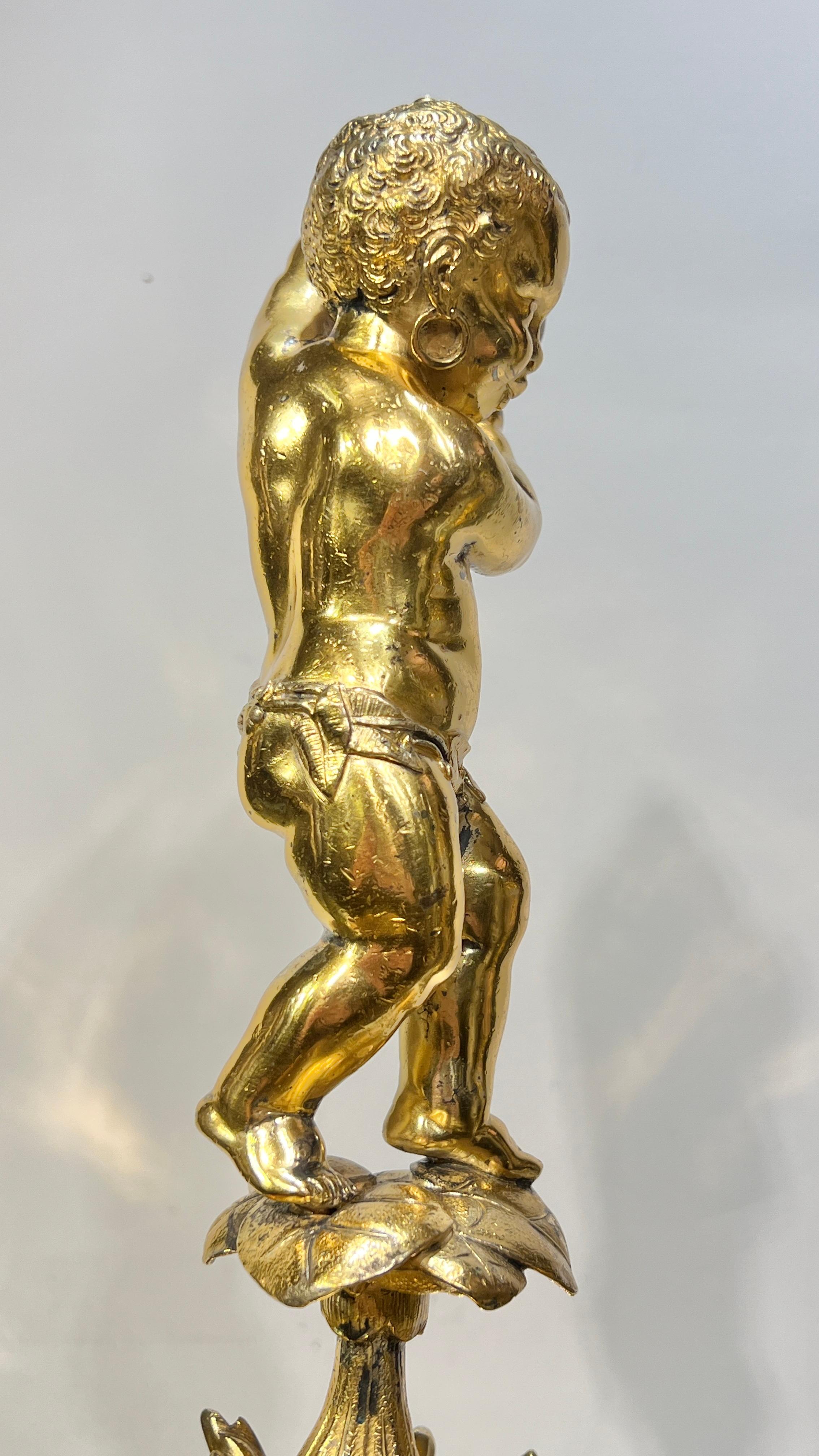 French 19 century Neoclassical Gilt Bronze Centerpiece Bowl in vendita 1