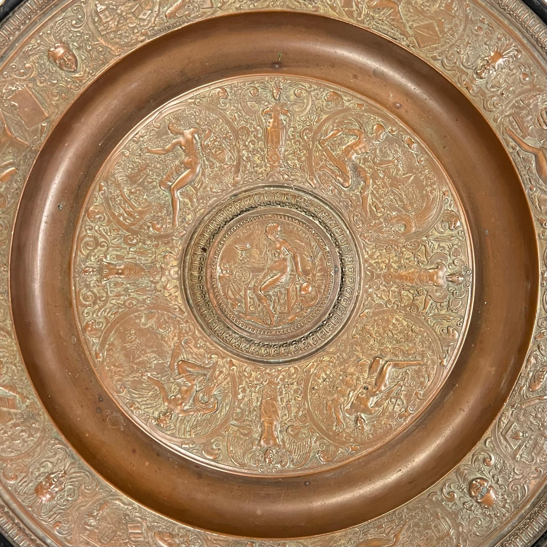 Französisch 19 Jahrhundert Neoklassische Runde Bronze und Chrom Tripod Stand im Angebot 14