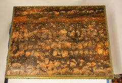 French 19 Century Neoclassical Style Bronze Marble-Top Center Table