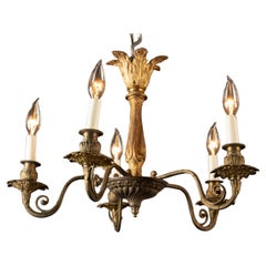 French 19 th Century Louis XVI Bronze Chandelier