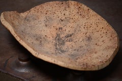 French 1900 Hand Carved Cork Bowl, Folk Art