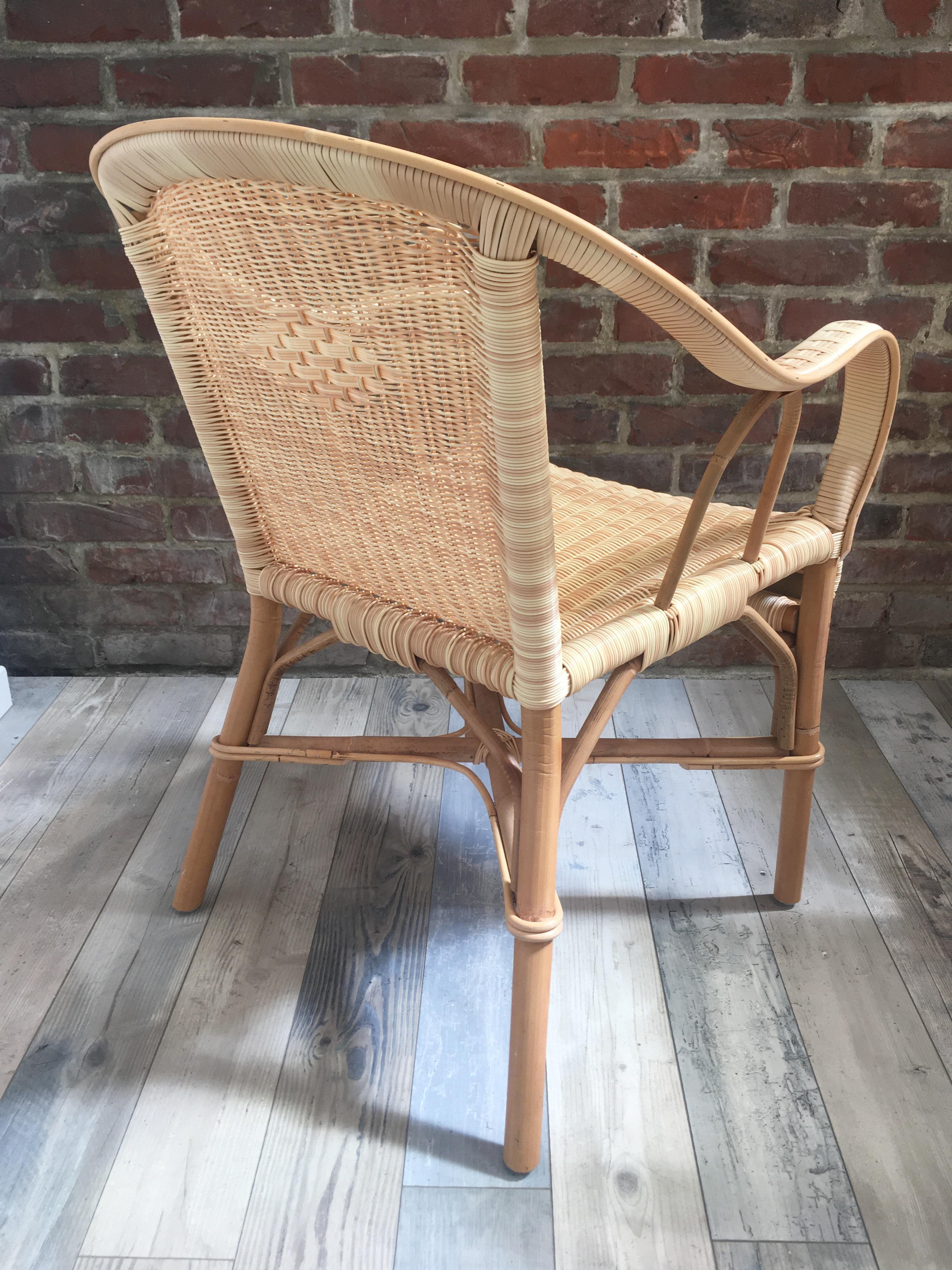 french rattan chair